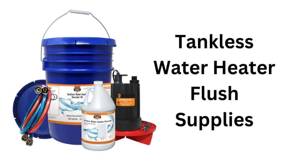 tankless water heater flushing supplies kit